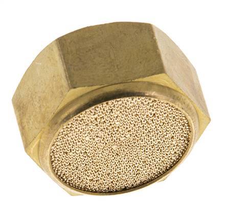 G1/2'' Sintered Bronze Compact Female Threaded Pneumatic Muffler