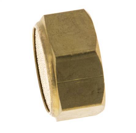 G1/2'' Sintered Bronze Compact Female Threaded Pneumatic Muffler