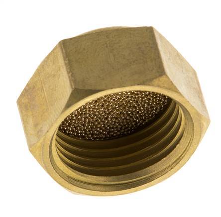 G1/2'' Sintered Bronze Compact Female Threaded Pneumatic Muffler