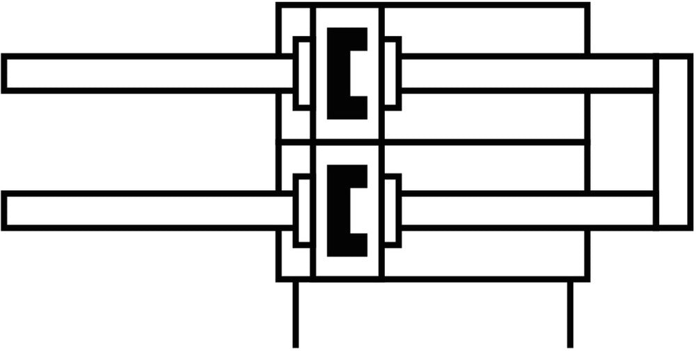 Festo Dual Piston Rod Cylinder 32mm Bore 40mm Stroke Double Acting - 162140