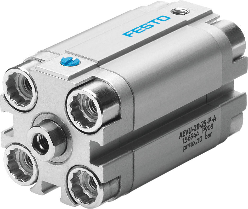 Festo Compact Cylinder 20mm Bore 15mm Stroke Single Acting - 156942