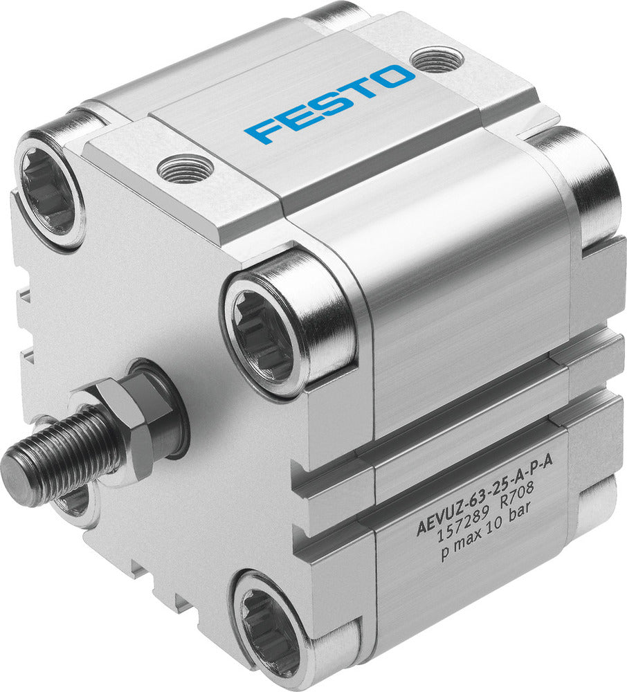 Festo Compact Cylinder 63mm Bore 10mm Stroke Single Acting - 157286
