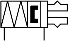 Festo Three-Point Gripper 12mm Stroke - Size 80 Double Acting - 1163050