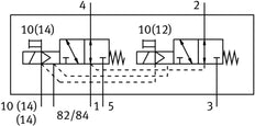 Festo 2x3/2 NO Monostable Air Solenoid Valve Flange 410 - 450l/min - 8031517