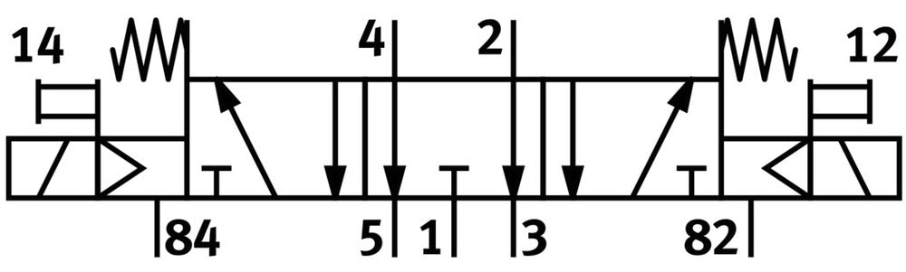 Festo 5/3 Exhausted Air Solenoid Valve QS-4 180l/min - 533149