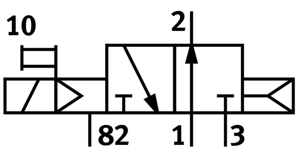 Festo 3/2 NO Monostable Air Solenoid Valve QS-8 850l/min - 163792