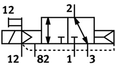 Festo 3/2 NC Monostable Air Solenoid Valve G3/8 2300l/min - 575565