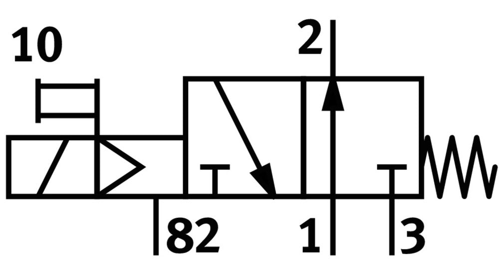 Festo 3/2 NO Monostable Air Solenoid Valve G3/8 1600l/min - 8036681