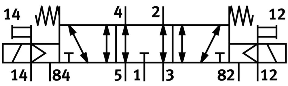 Festo 5/3 Exhausted Air Solenoid Valve G1/8 590l/min - 537976