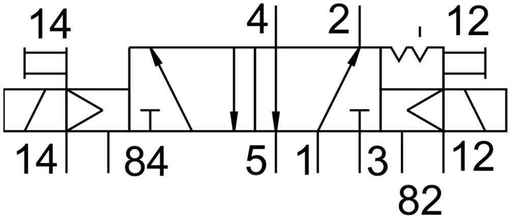 Festo 5/2 Bistable Air Solenoid Valve G3/8 1800l/min - 8036696