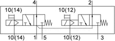 Festo 2x3/2 NO Monostable Air Solenoid Valve G3/8 1600l/min - 8036712