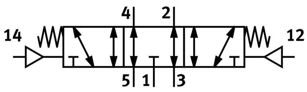Festo 5/3 Exhausted Pneumatic Valve G3/8 2200l/min - 536051