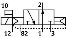 Festo 3/2 NO Monostable Air Solenoid Valve G3/8 3000l/min - 163836