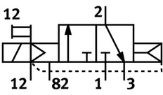 Festo 3/2 NC Monostable Air Solenoid Valve QS-6 300l/min - 196850