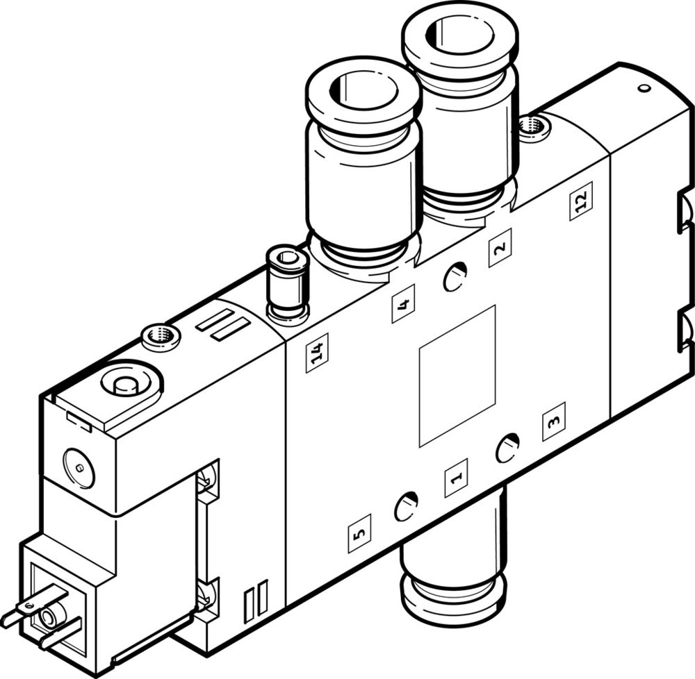 Festo 5/2 Monostable Air Solenoid Valve QS-8 850l/min - 163150