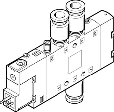 Festo 5/2 Monostable Air Solenoid Valve QS-8 850l/min - 163150