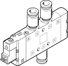 Festo 5/2 Monostable Air Solenoid Valve QS-12 1650l/min - 163182
