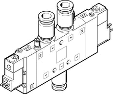 Festo 5/2 Bistable Air Solenoid Valve QS-12 1650l/min - 163187