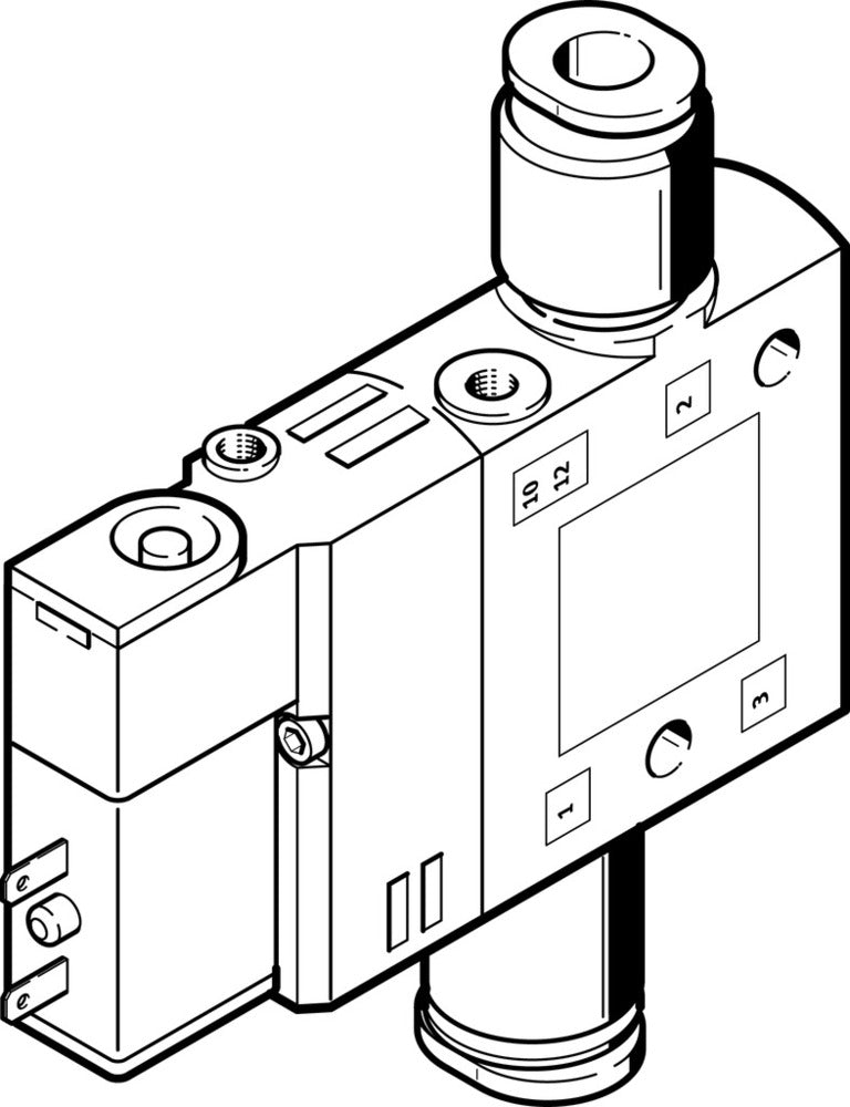 Festo 3/2 NO Monostable Air Solenoid Valve QS-6 300l/min - 196853
