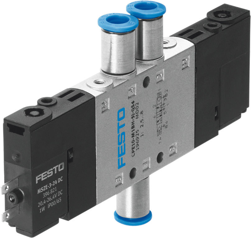 Festo 5/2 Bistable Air Solenoid Valve QS-4 180l/min - 196876