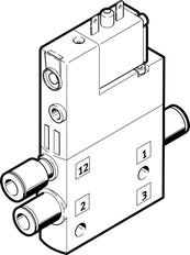 Festo 3/2 NO Monostable Air Solenoid Valve QS-8 810l/min - 196894