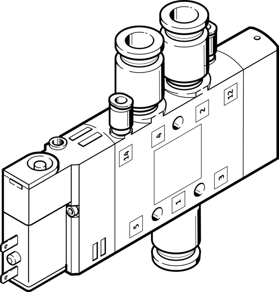 Festo 5/2 Monostable Air Solenoid Valve QS-8 680l/min - 196914