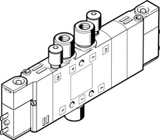 Festo 5/3 NC Air Solenoid Valve QS-6 300l/min - 533154