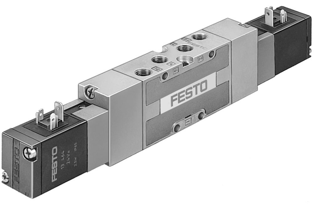 Festo 5/3 Exhausted Air Solenoid Valve G1/4 1600l/min - 19139