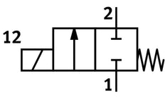 Festo 2/2 NC Monostable Air Solenoid Valve G1/8 300l/min - 2187