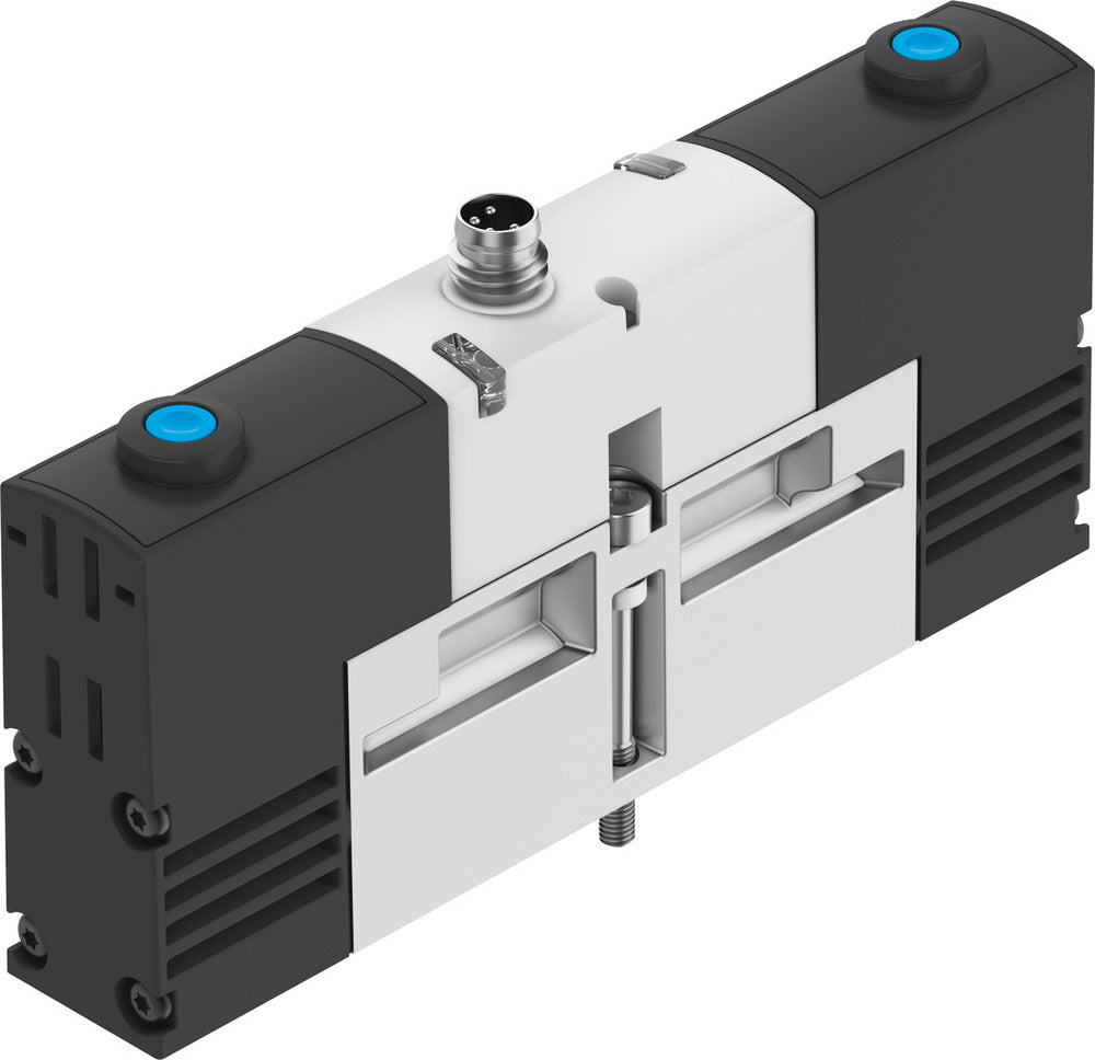Festo 5/3 Pressurized Air Solenoid Valve Size 18mm ISO 15407-1 Size 02 VDMA 24563 450l/min - 534780