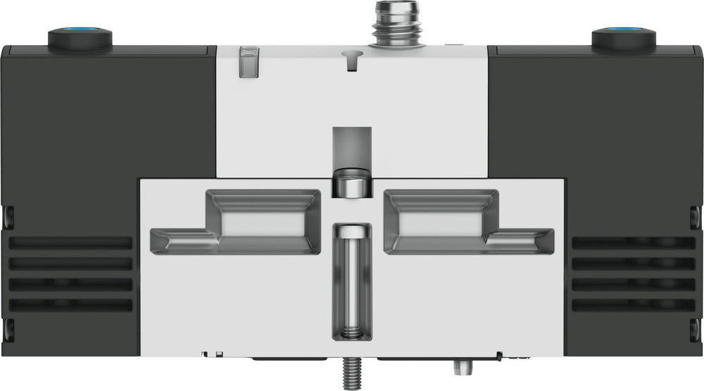Festo 5/3 Pressurized Air Solenoid Valve Size 18mm ISO 15407-1 Size 02 VDMA 24563 450l/min - 534780