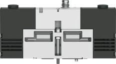 Festo 5/3 Pressurized Air Solenoid Valve Size 18mm ISO 15407-1 Size 02 VDMA 24563 450l/min - 534780