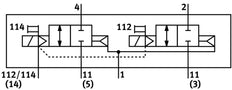 Festo 2x2/2 NC Monostable Air Solenoid Valve Size 26mm ISO 15407-2 1000l/min - 8033033