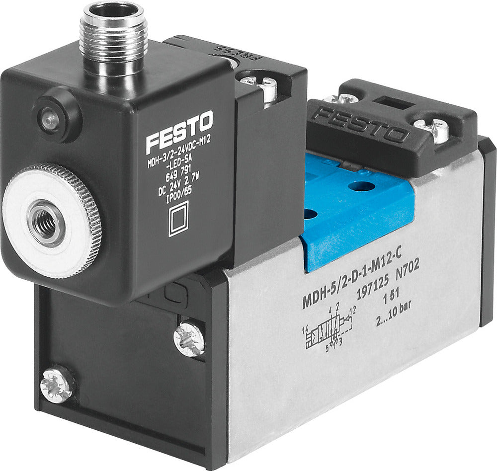 Festo 5/2 Monostable Air Solenoid Valve Size 3 ISO 5599-1 4500l/min - 533009