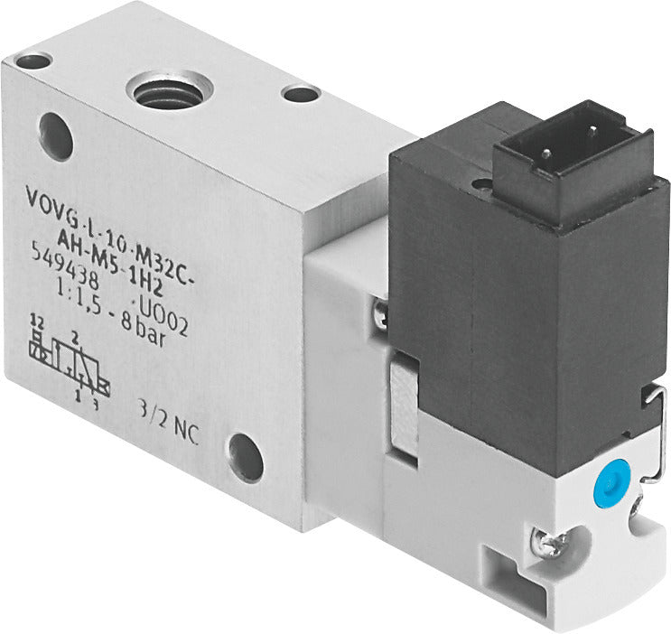 Festo 3/2 NC Monostable Air Solenoid Valve M5 200l/min 2 - 8bar/2 - 116psi - 560698