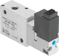 Festo 3/2 NO Monostable Air Solenoid Valve Sub-base 180l/min 2 - 8bar/2 - 116psi - 560706