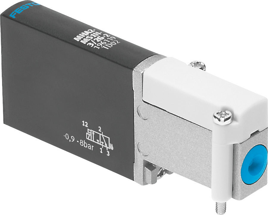 Festo 3/2 NC Monostable Air Solenoid Valve Sub-base 100l/min -0.9 - 8bar/-13 - 116psi - 196118
