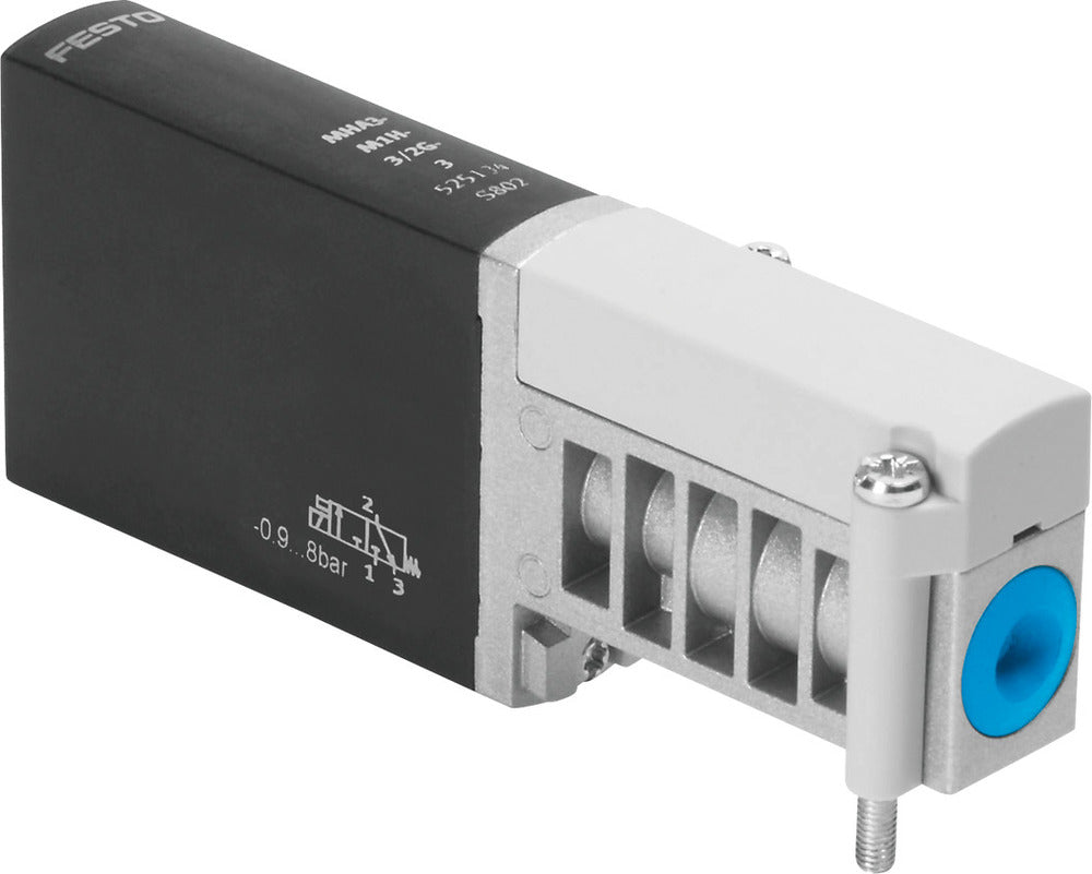 Festo 3/2 NC Monostable Air Solenoid Valve Sub-base 200l/min -0.9 - 8bar/-13 - 116psi - 525135