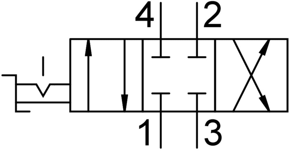 Festo 4/3 NC Hand Lever Valve G1/8 600l/min - 3488204