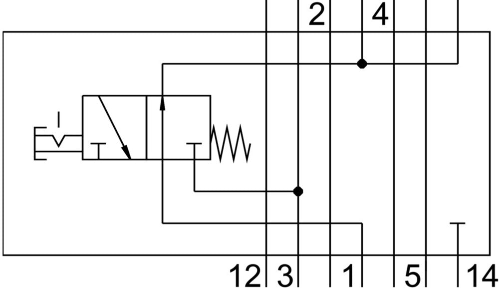 Festo Vertical Pressure Shut-Off Plate - 555790