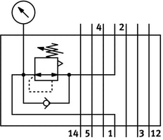 Festo Intermediate Pressure Regulator Plate - 35968