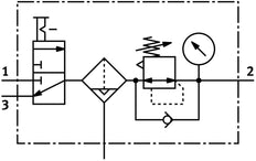 Festo Air Preparation Unit G1/2'' 0.5-12bar 5100l/min 40µm - 542274