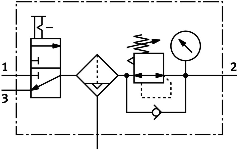 Festo Air Preparation Unit G1/4'' 0.5-12bar 1000l/min 40µm - 542298