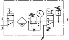 Festo Air Preparation Unit G1/4'' 4-10bar 1400l/min 40µm - 8025358