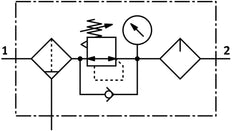 Festo Air Preparation Unit G1/8'' 0.5-12bar 850l/min 40µm - 531133