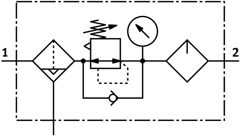 Festo Air Preparation Unit G1/2'' 0.5-12bar 3700l/min 40µm - 530232