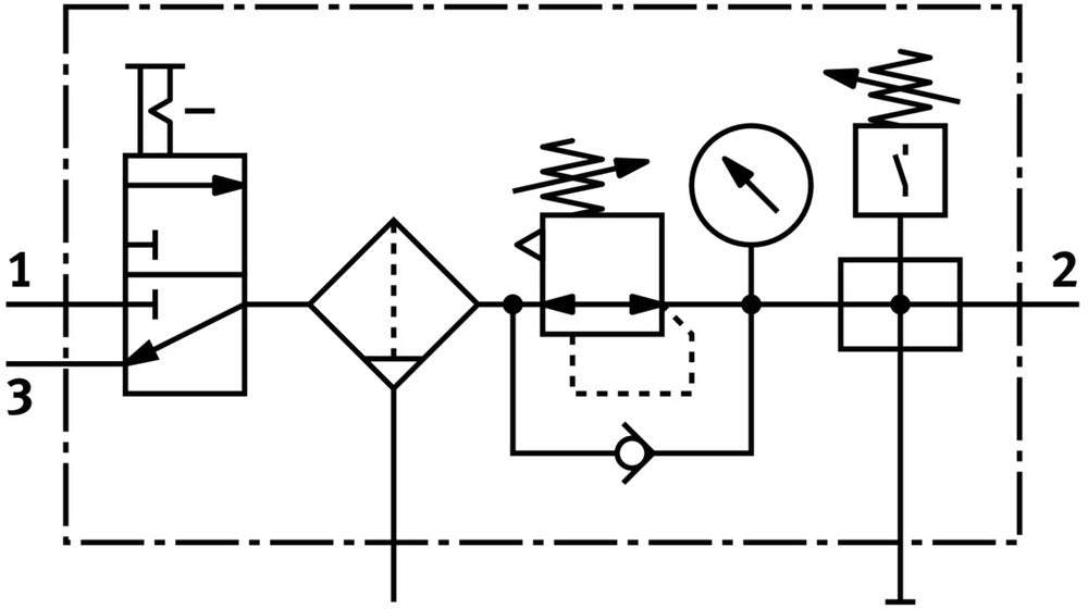 Festo Air Preparation Unit G1/4'' 0.5-12bar 1300l/min 40µm - 542294