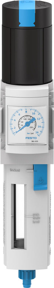 Festo Compressed Air Filter Regulator G1/8'' 0.3-7bar 1000l/min 40µm - 529164