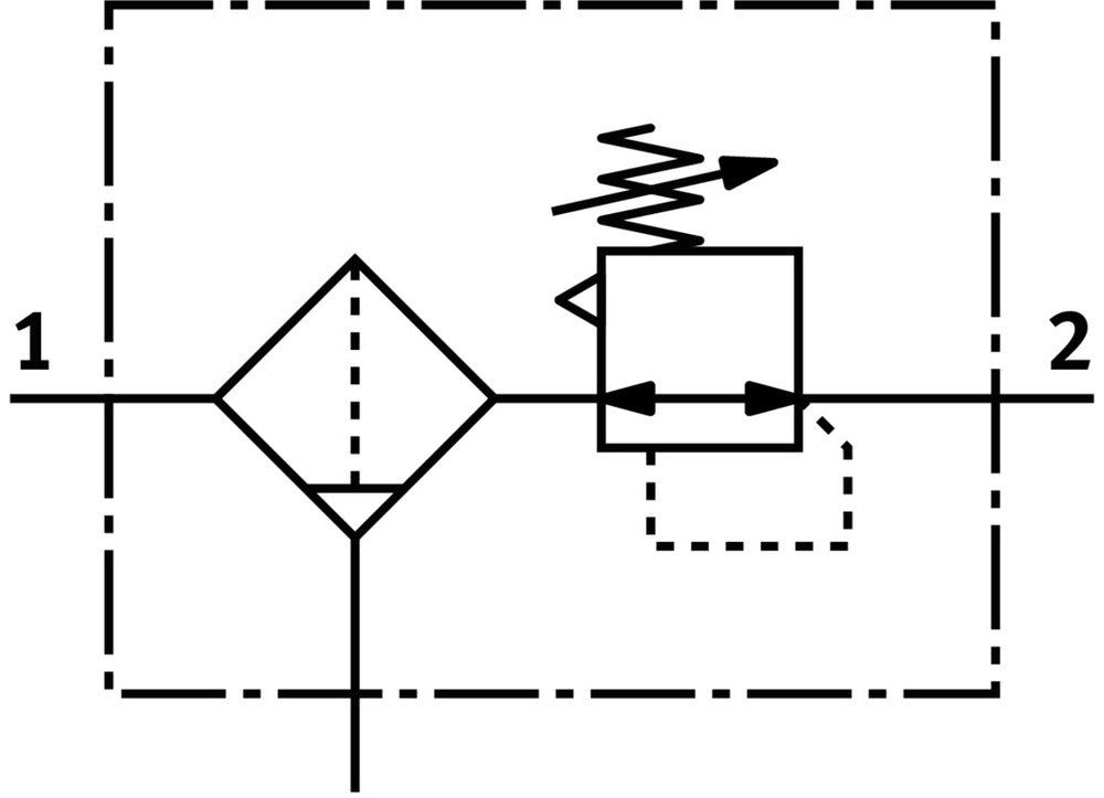 Festo Compressed Air Filter Regulator G1/4'' 0.5-7bar 3240l/min 40µm - 4787805