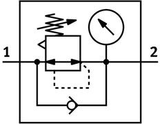 Festo Compressed Air Pressure Regulator G1/8'' 0.5-7bar 1000l/min Mini - 192299